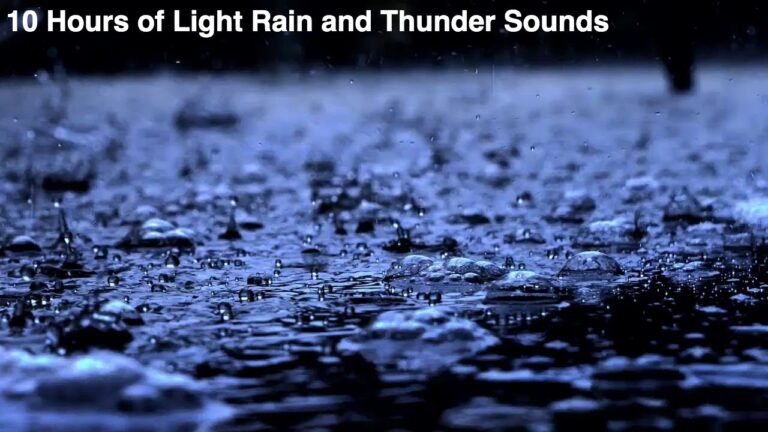 Soundly Sleeping  Light Rain and Thunder Sounds "New 2021"