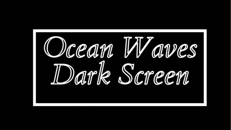 Ocean Waves Dark Screen