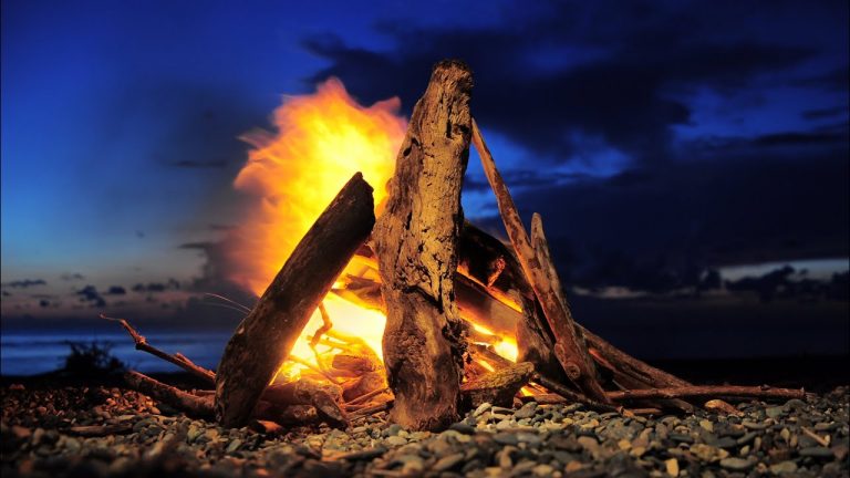 Campfire and River Ambience,Campfire River Ambience,Campfire & River Night Ambience