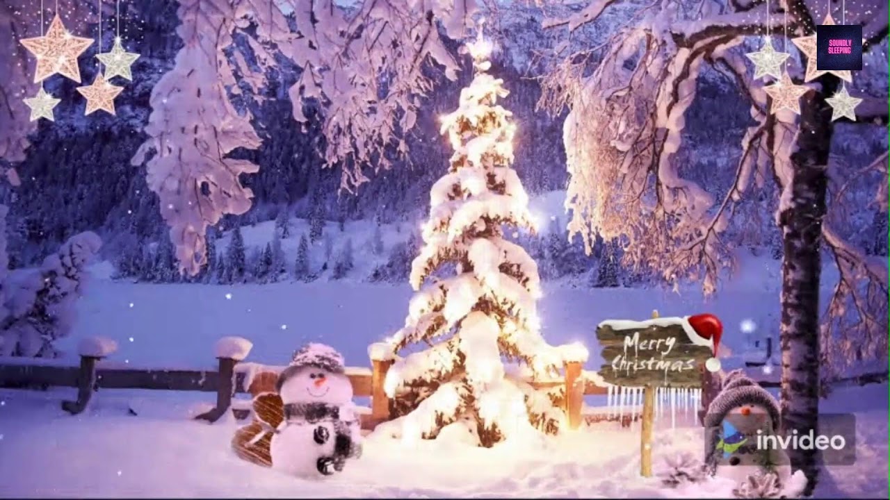 Cozy Snowy Winter Christmas Ambience with Christmas Music