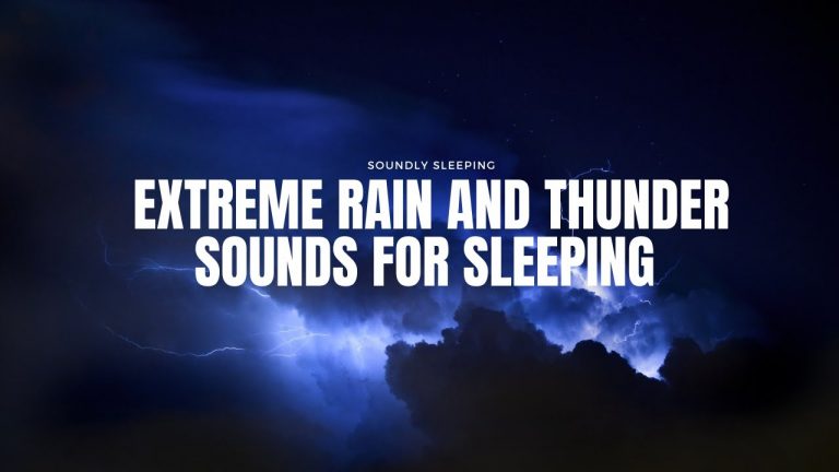 Rain and Thunder Sounds for Sleeping-Black screen live