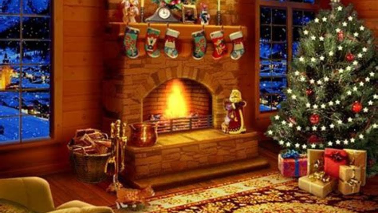 Soothing Christmas Ambience | 3 Hours Blizzard Sounds & Crackling Fireplace- For Sleep