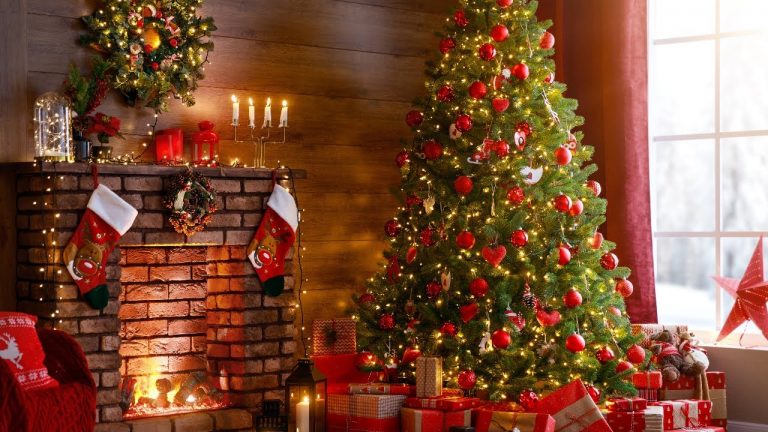 4k Soothing Fireplace With Relaxing Christmas Music Christmas Music + Fireplace Honest Video