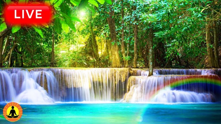 🔴 Relaxing Music 24/7, Stress Relief Music, Sleep Music, Meditation Music, Study, Waterfall Sounds