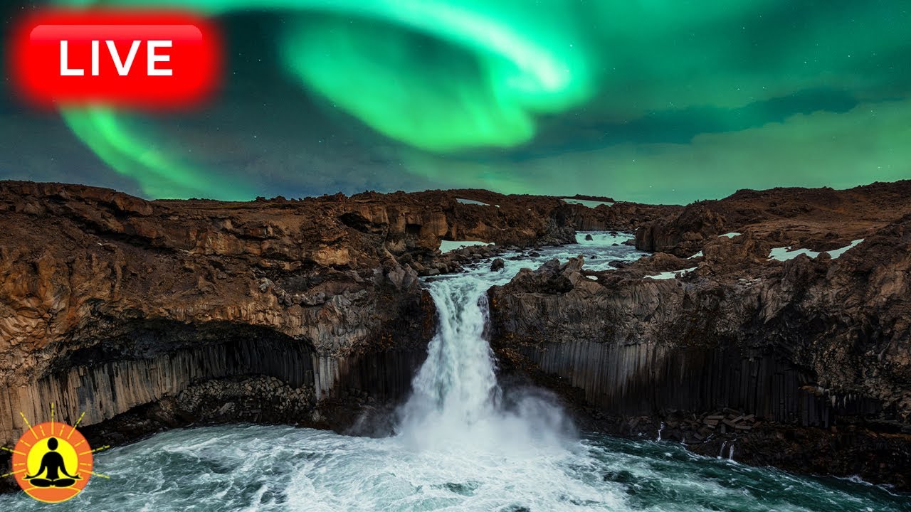 🔴 Deep Sleep Music 24/7, Sleeping Music, Insomnia, Meditation Music, Zen, Yoga, Waterfall Sounds