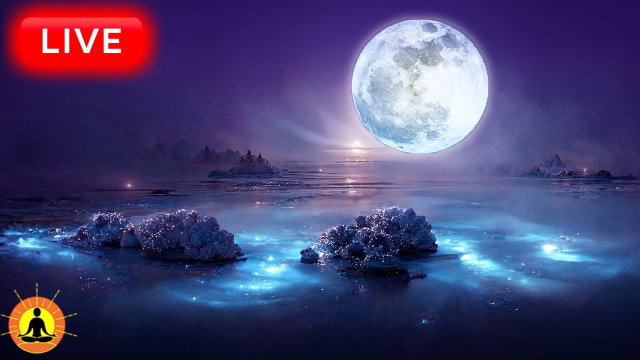 🔴 Relaxing Sleep Music 24/7, Calm Music, Yoga, Sleep Meditation, Spa, Study Music, Ocean Waves