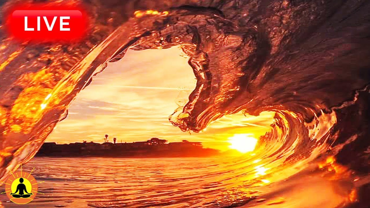 🔴 Relaxing Sleep Music 24/7, Calm Music, Yoga, Sleep Meditation, Spa, Study Music, Ocean Waves