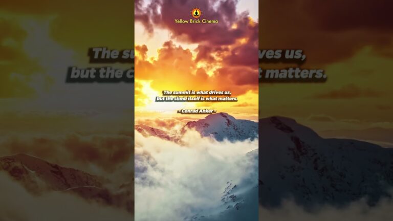 “The summit is what drives us, but the climb itself is what matters” #shorts #relaxingmusic