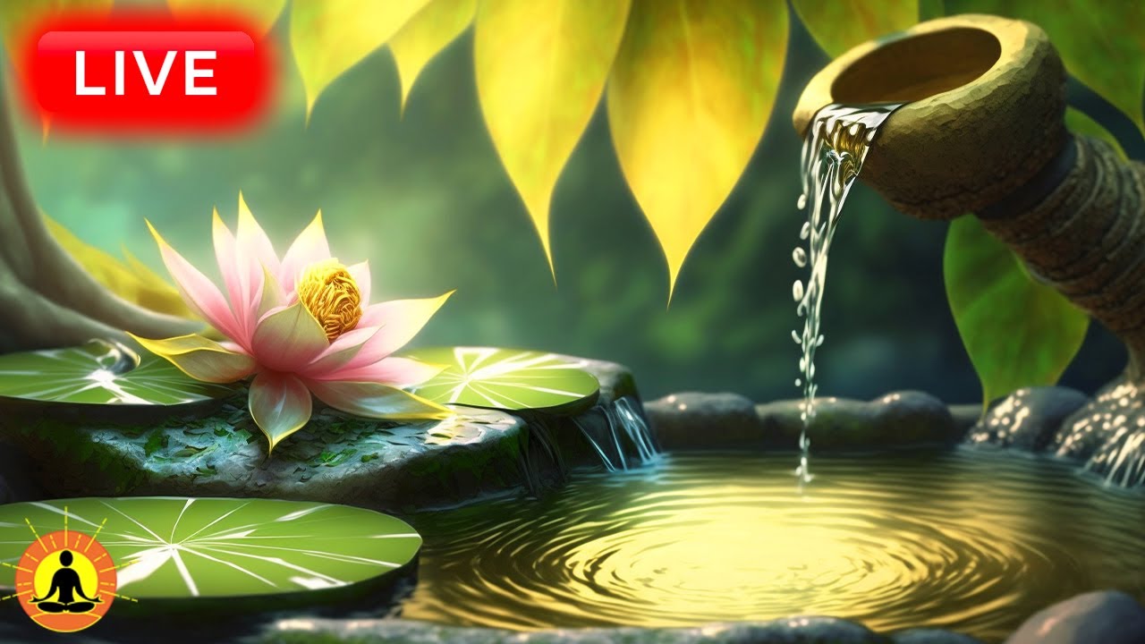 🔴 Relaxing Zen Music 24/7, Stress Relief Music, Sleep Music, Meditation Music, Study, River Sounds