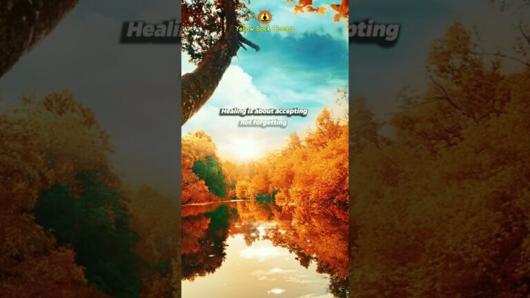 Healing is about accepting, not forgetting 🍁 #shorts #relaxing